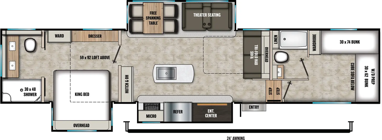 Phoenix 370BAF Floorplan